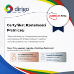 Dołączyliśmy do grona firm z Certyfikatem Rzetelna Firma!